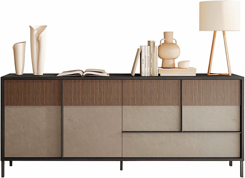 INOSIGN Sideboard "Everest Breite 206 cm, Kommode mit 4 Türen u. 1 Schubkas günstig online kaufen