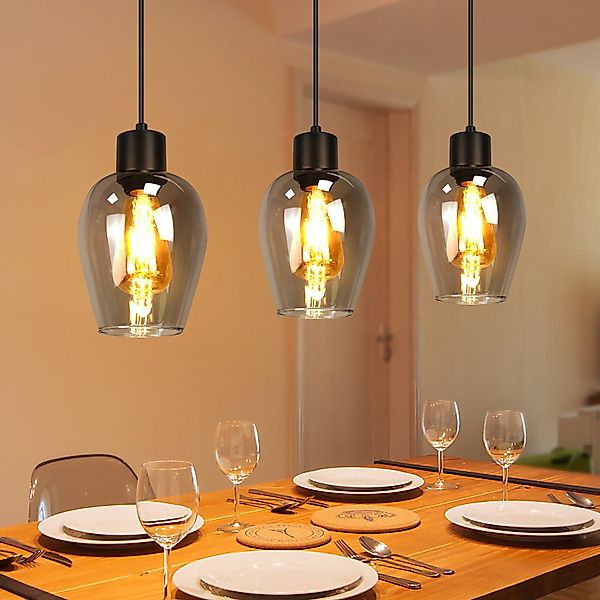Nettlife Pendelleuchte Vintage Schwarz Hängelampe mit günstig online kaufen