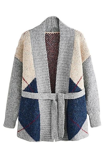 Next Strickjacke Strickjacke mit Wickeldesign (1-tlg) günstig online kaufen