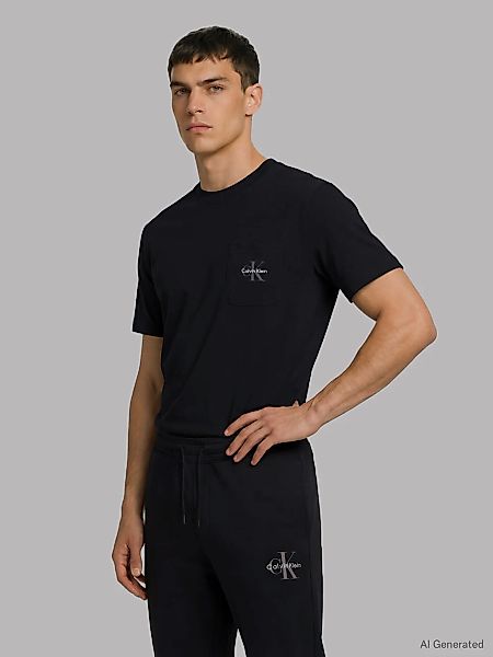 Calvin Klein Underwear T-Shirt "MONOGRAM S/S CREW NECK" Regular fit mit Run günstig online kaufen