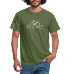 Spreadshirt T-Shirt Niemals Radlos Geschenk Fahrrad günstig online kaufen