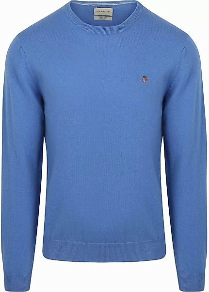 Gant Pullover Lammwolle Mid Blau - Größe XXL günstig online kaufen
