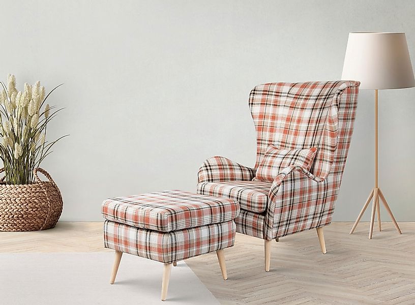 Home affaire Polstergarnitur "Charles" groß und gemütlich im moderner Optik günstig online kaufen