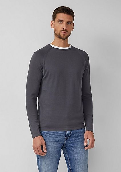 s.Oliver Longpullover Strickpullover Raglanpullover aus reiner Baumwolle günstig online kaufen