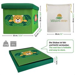 WIESEN.design Spielzeugtruhe 33L, Spielzeugkiste mit Deckel, günstig online kaufen