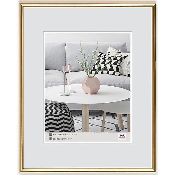walther design Galeria Kunststoff Bilderrahmen  50x60 cm Gold günstig online kaufen
