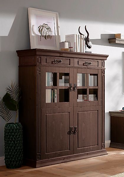 Home affaire Highboard "Vinales" Vitrine, Breite 112 cm günstig online kaufen