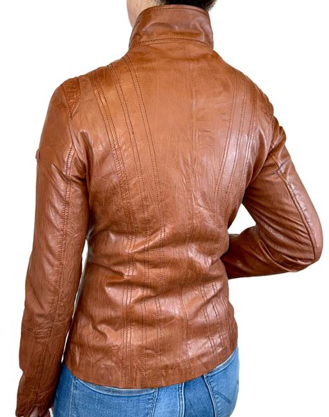 Cabrini Lederjacke aus feinstem Lammnappa Crinkle günstig online kaufen