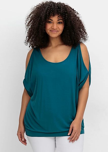 Sheego Fledermausshirt "T-Shirt" 1 Stk. günstig online kaufen