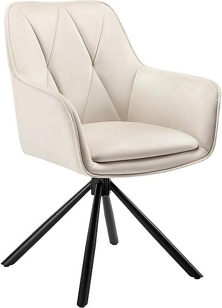 EUGAD 4-Fußstuhl (1 St), Esszimmerstuhl drehbar, mit Armlehnen Rückenlehne günstig online kaufen