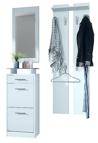 Vladon Garderoben-Set Loret V2, (Garderobe Set günstig online kaufen