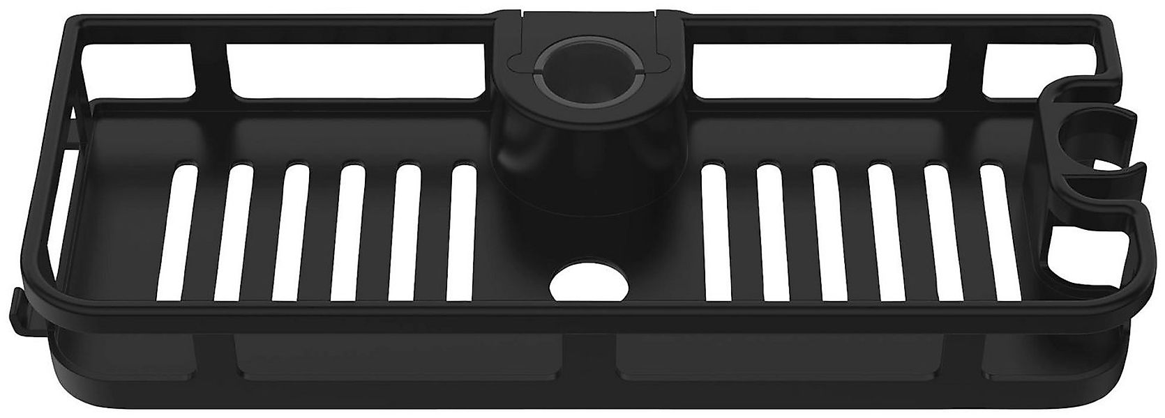 WENKO Duschablage Libertà Schwarz matt, Anbringung ohne Bohren und Schraube günstig online kaufen