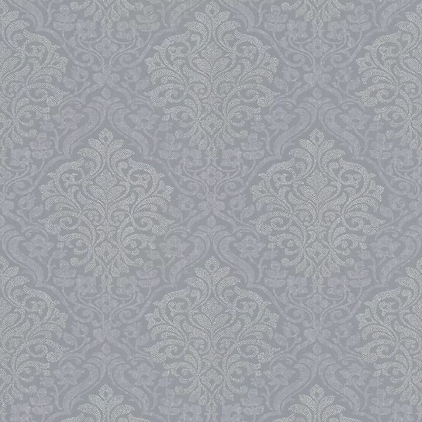 Bricoflor Ornament Tapete in Grau Silber Elegante Schlafzimmer und Wohnzimm günstig online kaufen