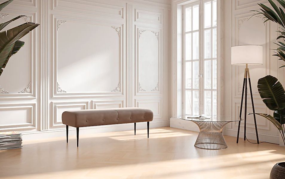 Home affaire 2-Sitzer "Amber" mit Knopfheftung,in verschieden Stoffarten günstig online kaufen