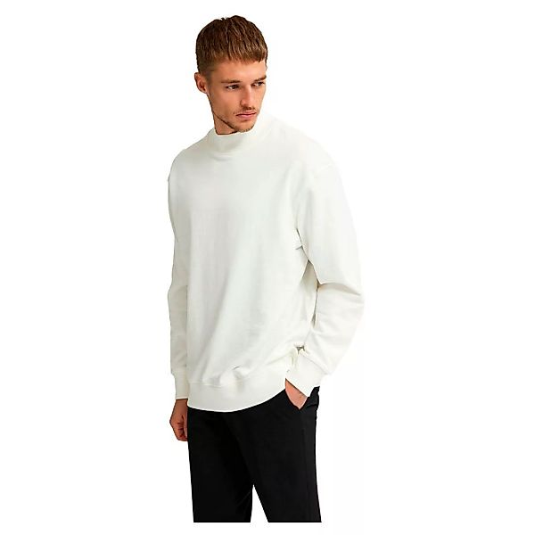 Selected Homme – Hochgeschlossenes Sweatshirt in gebrochenem Weiß günstig online kaufen
