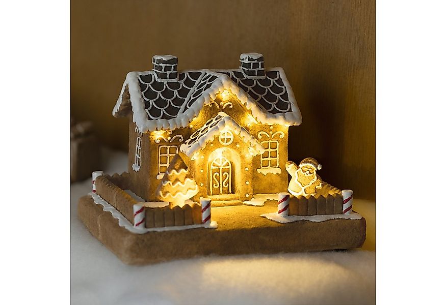 GartenHero Weihnachtshaus Beleuchtetes Lebkuchenhaus Deko, LED Lichterhaus günstig online kaufen