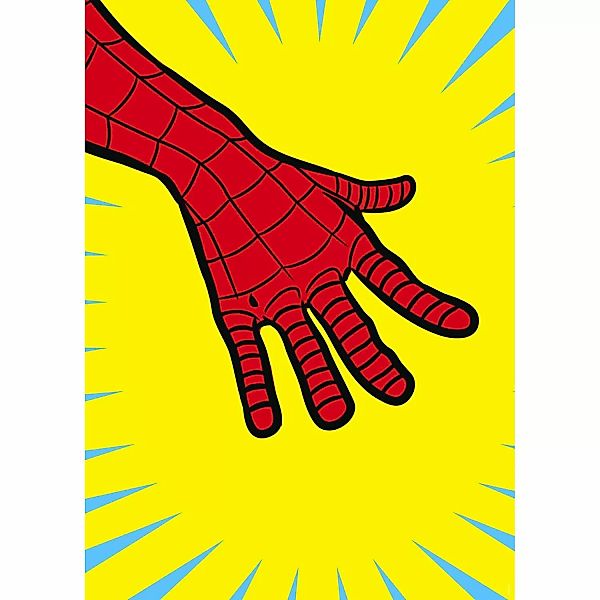 Komar Poster Spider-Man Gelb und Rot 30 cm x 40 cm 612849 günstig online kaufen