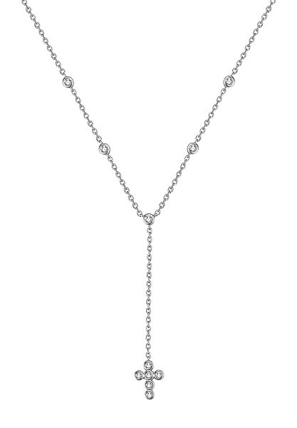 Hey Happiness Y-Kette Zirkonia Kreuz Anhänger, günstig online kaufen
