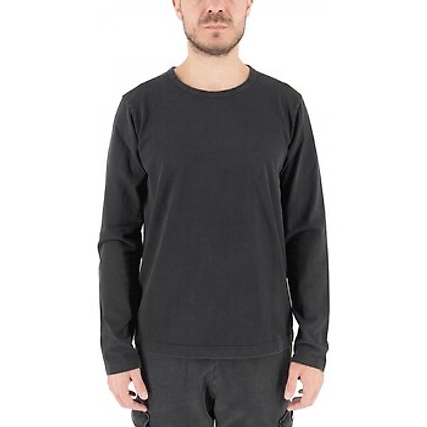 Devid Label  T-Shirts & Poloshirts Marmoriertes Langarm-T-Shirt günstig online kaufen