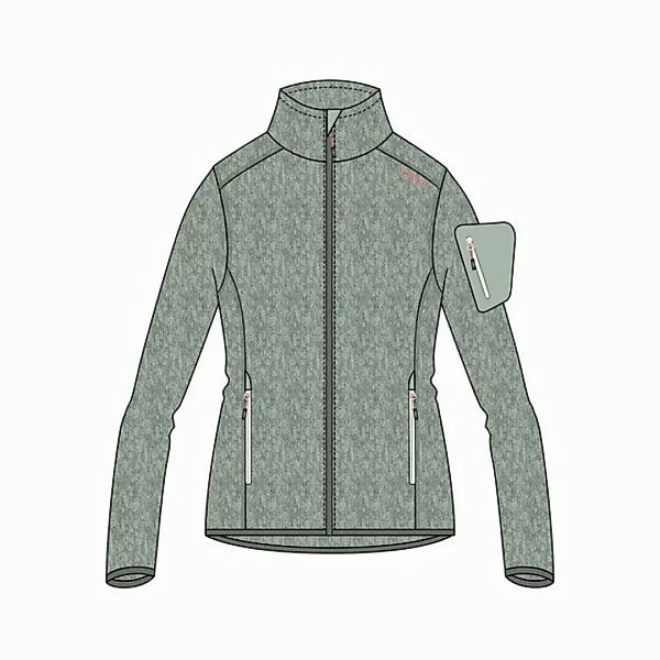 CMP Fleecejacke CMP Damen Jacke Knitted Melange Fleece Jacket 3H14746 günstig online kaufen