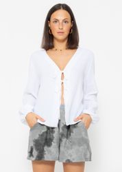 SASSYCLASSY Blusenjacke Oversized Musselin Blusenjacke mit günstig online kaufen