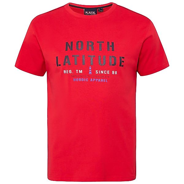 North T-Shirt mit Label-Print Farbe rot Größe: 5XL günstig online kaufen