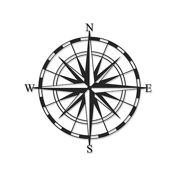 Decortie Wanddekoobjekt Decortie Metall Nr:23 COMPASS günstig online kaufen