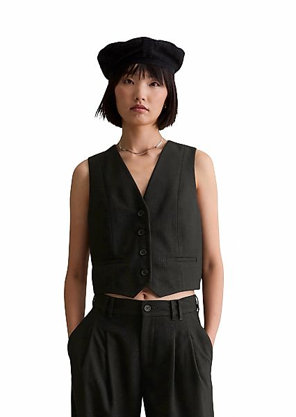 Marc OPolo DENIM Kurzweste "mit Glitzergarn" günstig online kaufen