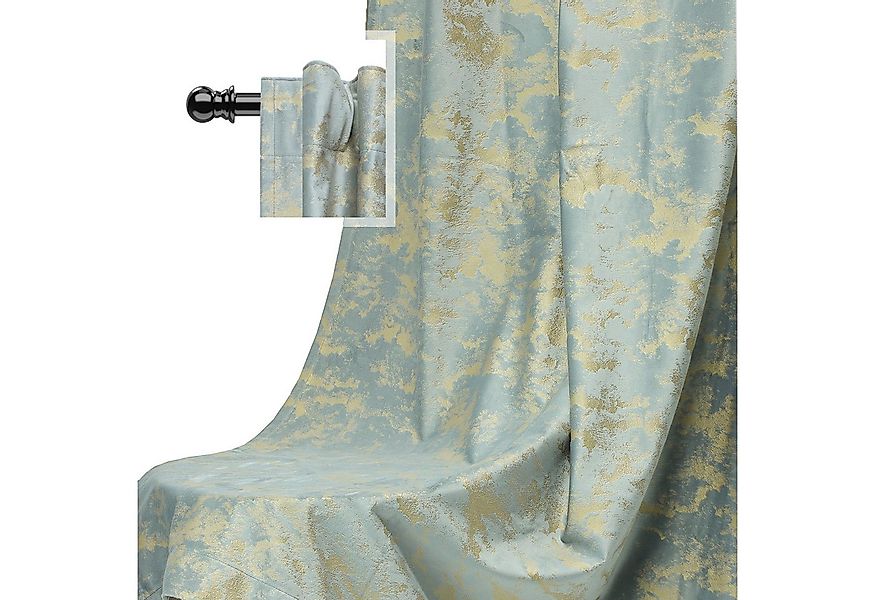 BTTO V&G Verdunkelungsvorhang Gardinen-Sets 2St, Samt Multifunktionsband mi günstig online kaufen