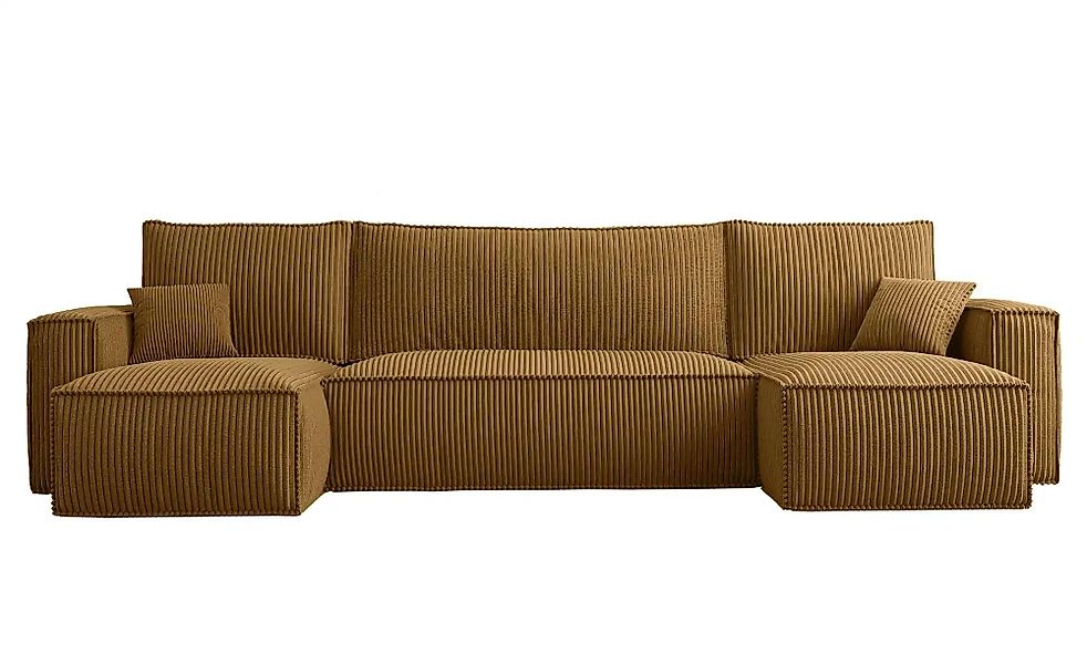 Wohnlandschaft mit Schlaffunktion Scarlo ¦ gelb ¦ Maße (cm): B: 312 H: 83 P günstig online kaufen