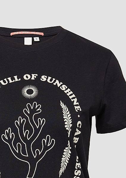 QS Kurzarmshirt T-Shirt Baumwoll T-Shirt mit günstig online kaufen