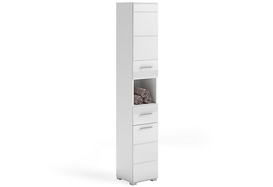 furnling Hochschrank Helsinki 1 Schublade, 2 Türen, 6 Fächer, Badschrank, B günstig online kaufen