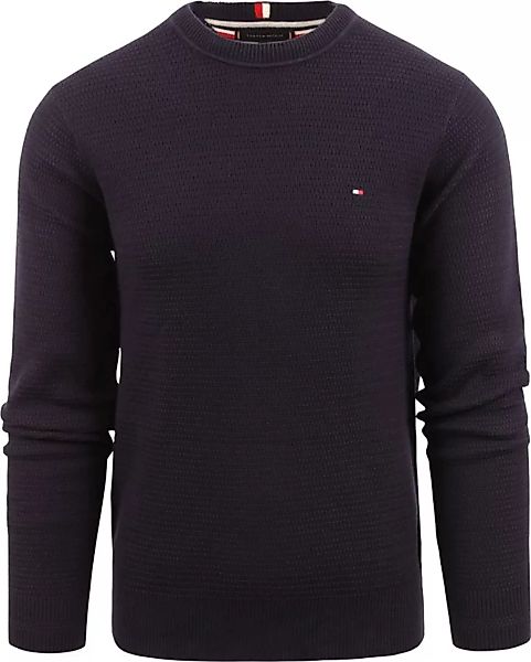 Tommy Hilfiger Interlaced Pullover Navy - Größe XXL günstig online kaufen