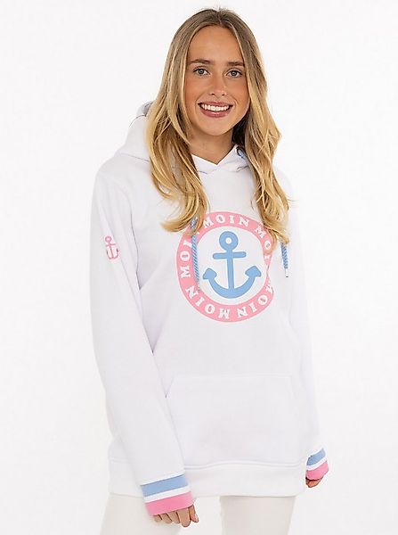 Zwillingsherz Hoodie Langarm, Kapuze, Neon-Details, Kordelzug, Frontprint, günstig online kaufen