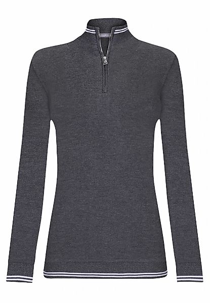 Felix Hardy Stehkragenpullover "Strickpullover mit halbem Reißverschluss" günstig online kaufen