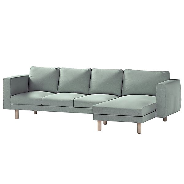 Bezug für Norsborg 4-Sitzer Sofa mit Recamiere, eukalyptusgrün, Norsborg Be günstig online kaufen