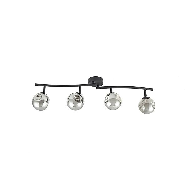 Lindby Valentina 10030731 Modern in Schwarz aus Metall 4-flammig G9 Wohnzim günstig online kaufen