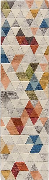 FLAIR RUGS Läufer "Amari" rechteckig 10 mm Höhe Wolle, Teppich, Wohnzimmer, günstig online kaufen