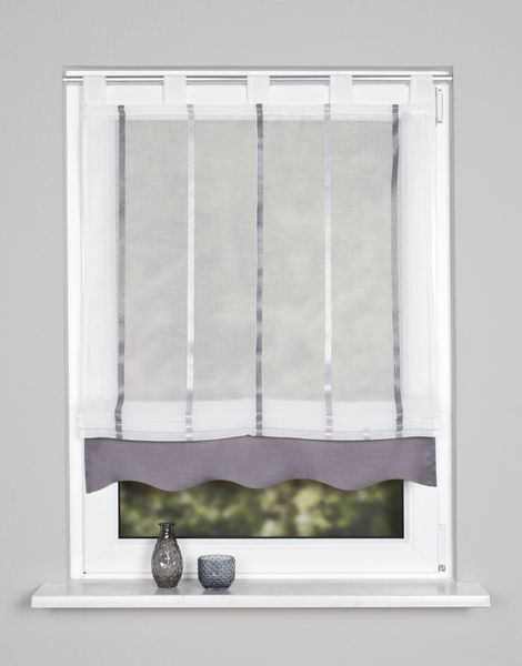 HOME WOHNIDEEN Raffrollo "KATHY" mit Schlaufen freihängend günstig online kaufen