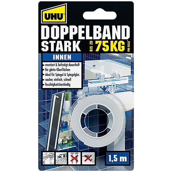 UHU Klebepad UHU Doppelband stark 1,5 günstig online kaufen