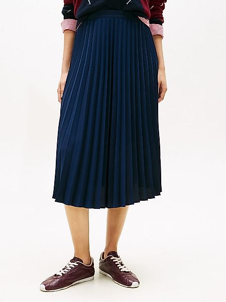 Tommy Hilfiger Plisseerock FLUID PLEATED PULL ON MIDI SKIRT günstig online kaufen