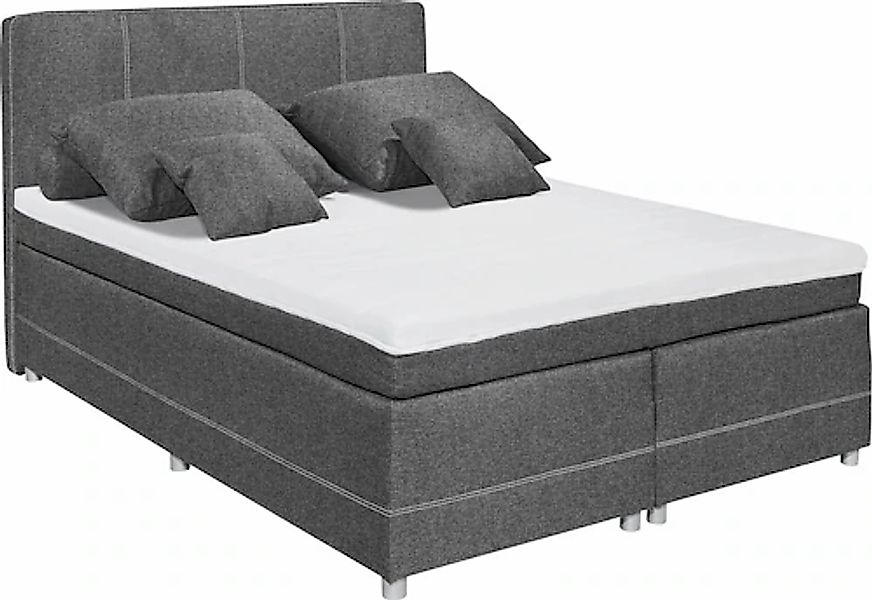 ED EXCITING DESIGN Boxspringbett »Luanda«, wahlweise mit Matratze und Toppe günstig online kaufen