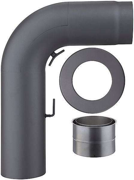 Color Emajl Ofenrohr Heathus Rauchrohr-Set Fullform günstig online kaufen