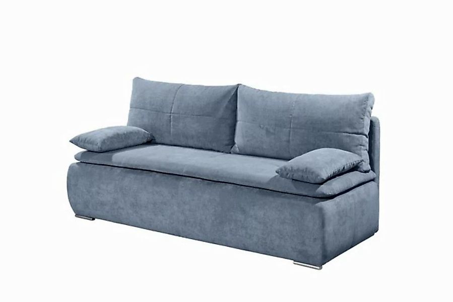 Black Red White Schlafsofa Liegefläche 208x160cm, denim - 208x102x95 (BxHxT günstig online kaufen