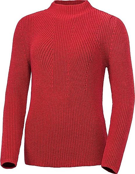 Emilia Parker Stehkragenpullover mit effektvollem Patentstrick günstig online kaufen