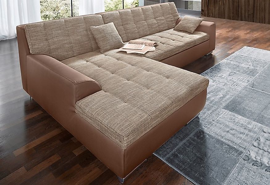 DOMO collection Ecksofa »Treviso viele Bezüge, auch in Cord, L-Form, B/T/H: günstig online kaufen