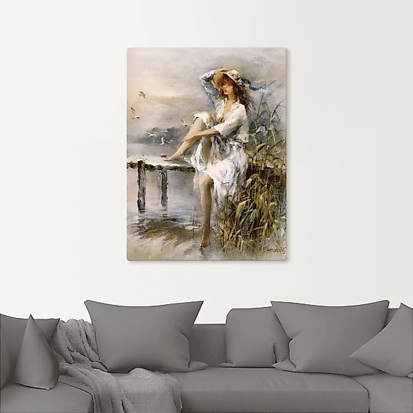 Artland Wandbild »Wasserseite«, Frau, (1 St.), als Leinwandbild, Poster, Wa günstig online kaufen