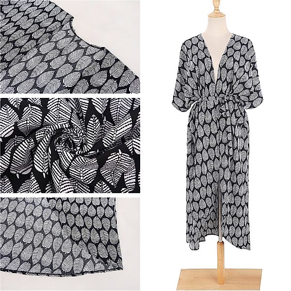 RWEUOQ Kimono Damen Strandkleid Strandtunika Bikini-Überwurf günstig online kaufen