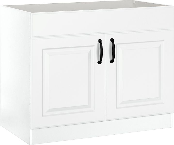 wiho Küchen Spülenschrank "Erla", 100 cm breit mit Kassettenfront, ohne Arb günstig online kaufen