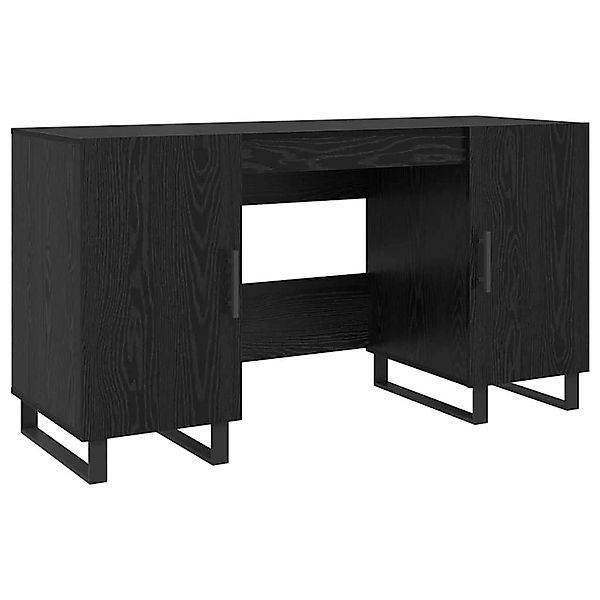 vidaXL Schreibtisch mit Regal Schwarz Eichen-Optik 140 x 50 x 75 cm 879530 günstig online kaufen